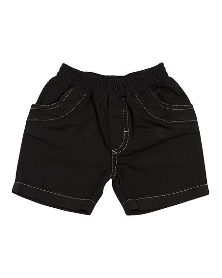 Shorts bebê Índigo Hector Cós de Malha - Blue Black GG