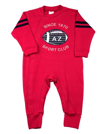 Macacão Bebê Suedine Since 1970 Sport Club - Vermelho M