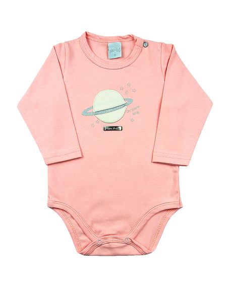 Body Bebê Cotton Dream Big - Rosa M