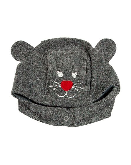 Roupa-Bebe-Touca-Soft-Glace-Gatinho-Preto-19500