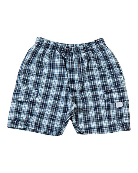 Shorts Bebe Xadrez Montserrat  - Marinho P