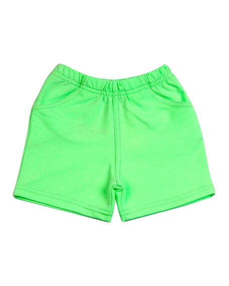 Shorts Bebê Malha Sarja Menina - Verde M