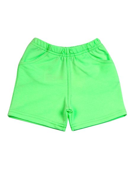 Shorts Bebê Malha Sarja Menina - Verde P