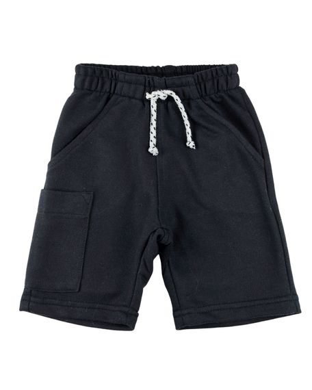 Bermuda Infantil Moletinho Orleans e Trend - Preto 1