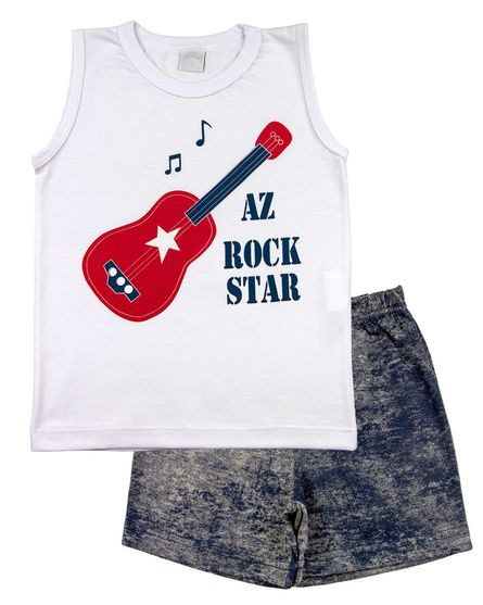 Pijama-Infantil-Menino-Meia-Malha-e-Malha-Estampada-AZ-Rock-Star-Vermelho-27600