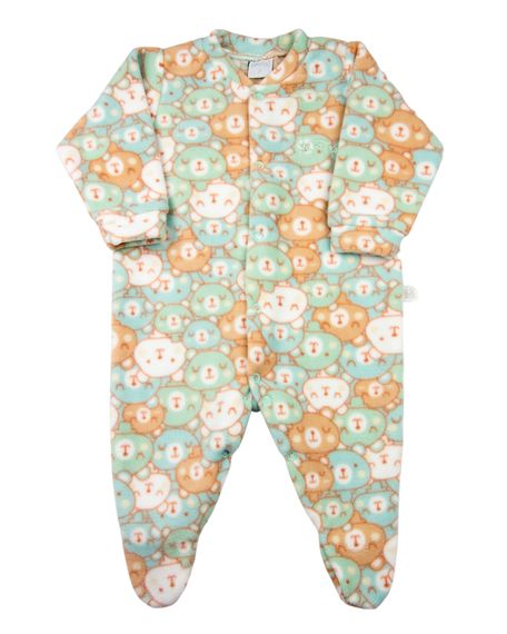 Macacão Pijama Bebê Microsoft Estampado 21 - Verde M