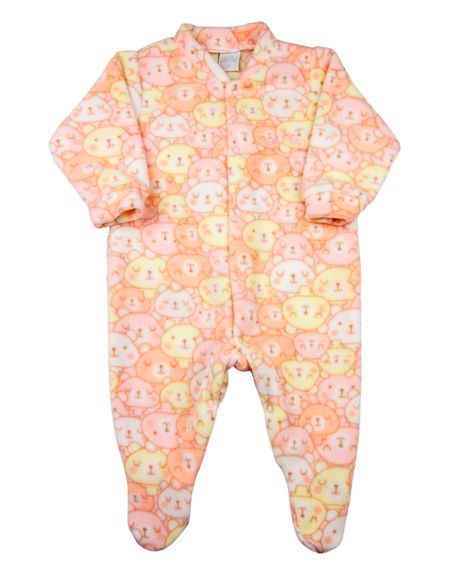 Macacão Pijama Bebê Microsoft Estampado 21 - Rosa G
