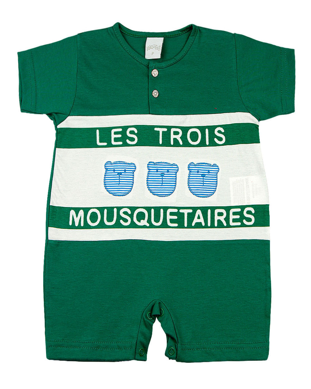 Macacão Bebê Meia Malha Les Trois Mousquetaires - Verde