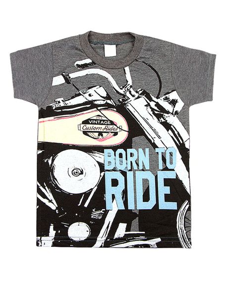 Camiseta-Infantil-Malha-Vintage-Silk-Born-To-Ride-Grafite-24510