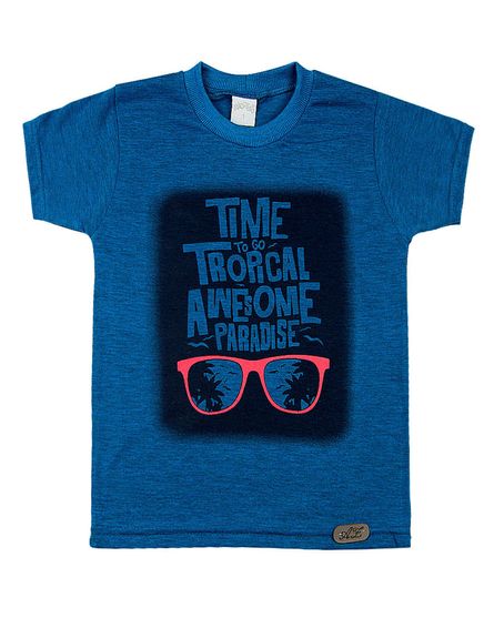 Camiseta-Infantil-Malha-Deep-Mescla-Time-to-go-Tropical-Azul-24517