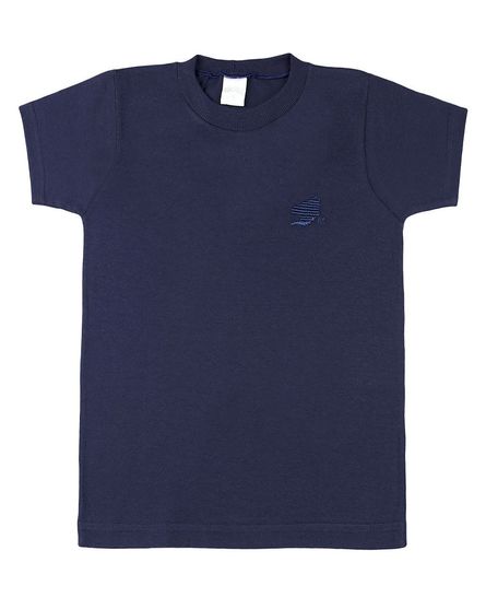 Camiseta-Infantil-Meia-Malha-Manga-Curta-Basica-Marinho-24625