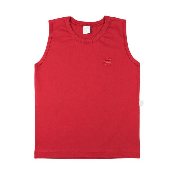 Camiseta-Infantil-meia-Malha-Manga-Cavada-Basica-Vermelho-24626