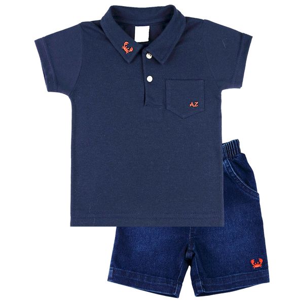 Conjunto-Bebe-Menino-Piquet-e-Indigo-Golinha-Polo-com-Bordados-Carangueijo-Marinho-12518