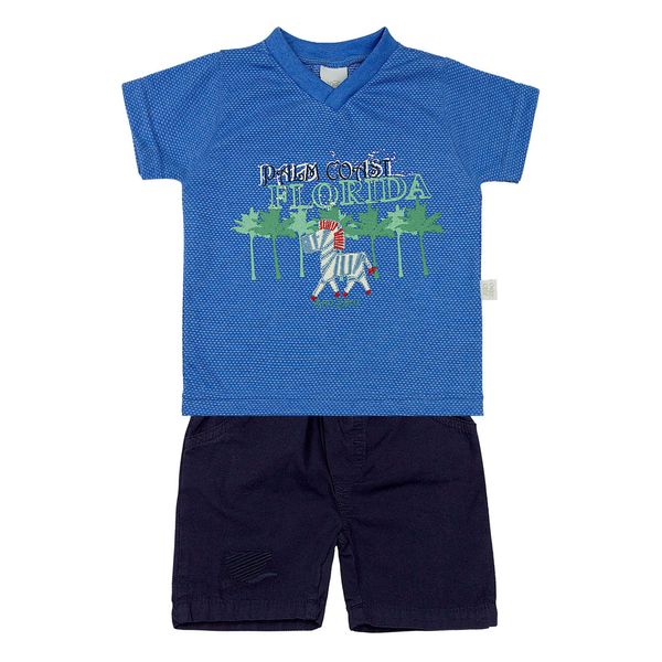 Roupa-Bebe-Conjunto-Malha-Hibrido-e-Tela-Paper-Palm-Coast-Florida-Royal-12506