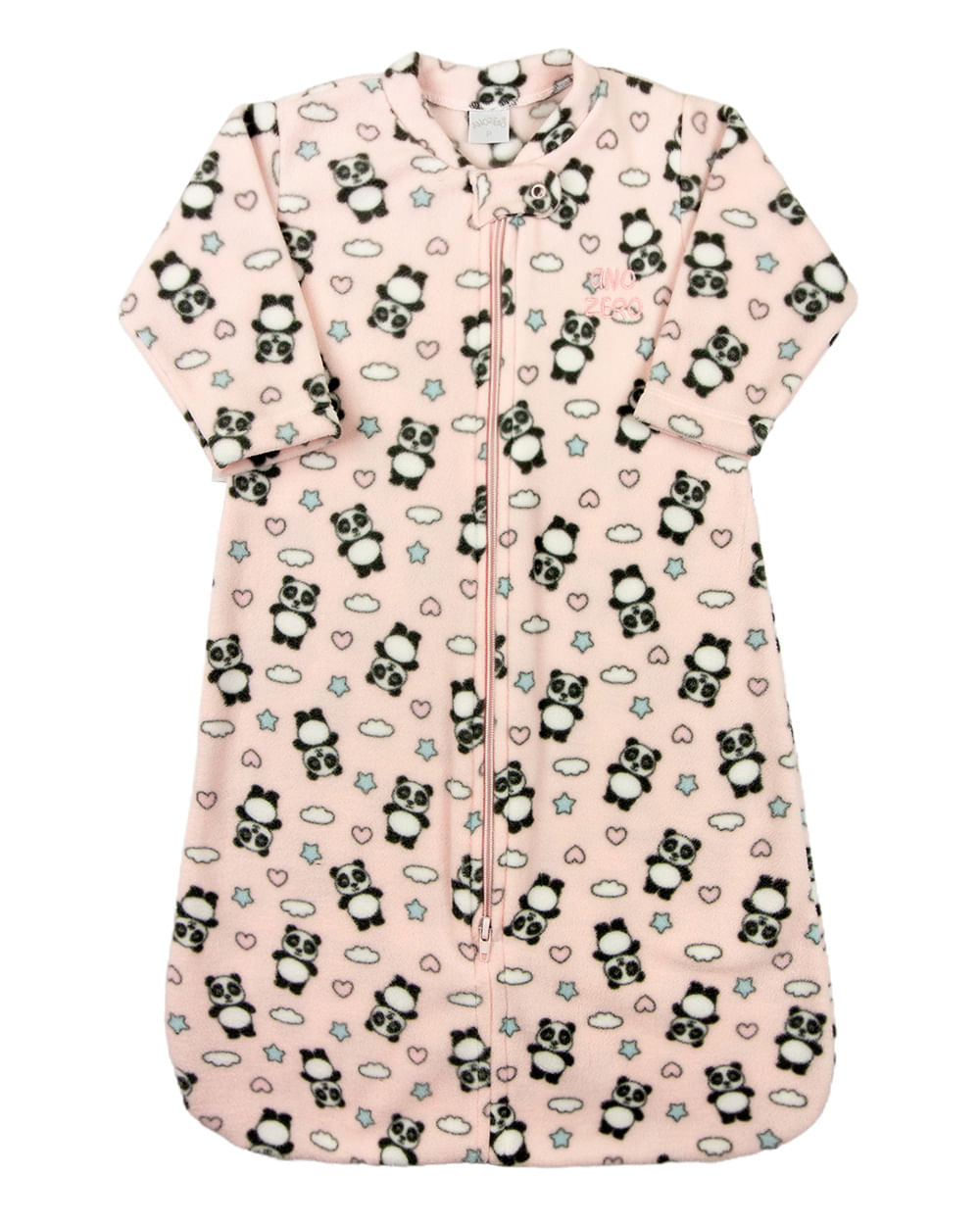 Saco de Dormir Casulo de Bebê Pijama Microsoft Estampado - Rosa