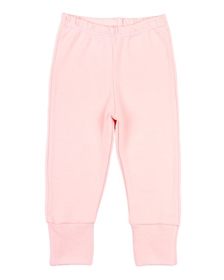 Calça Bebê de Suedine com Pé Reversível - Rosa P