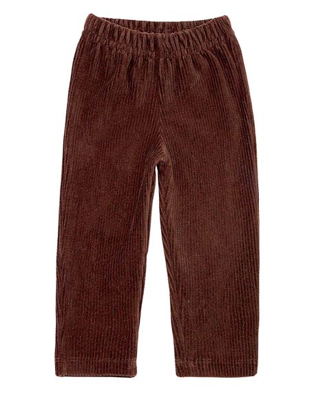 Calça Bebê Plush Cotelê - Marrom G