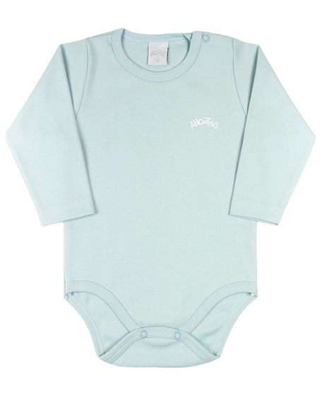 Body Bebê Suedine Básico - Azul G