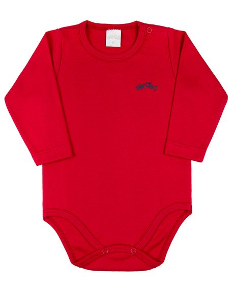 Body Bebê Suedine Básico - Vermelho 2