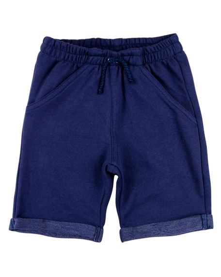 Bermuda Infantil Moletinho Trend Fleece Jeans - Azul 1