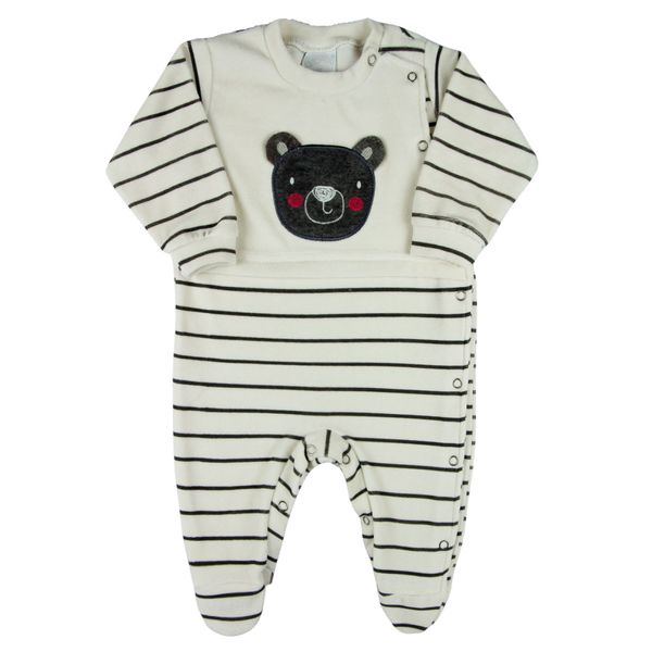 Macacao-Bebe-Menino-Plush-Listrado-Bordado-Ursinho-Grafite-11854