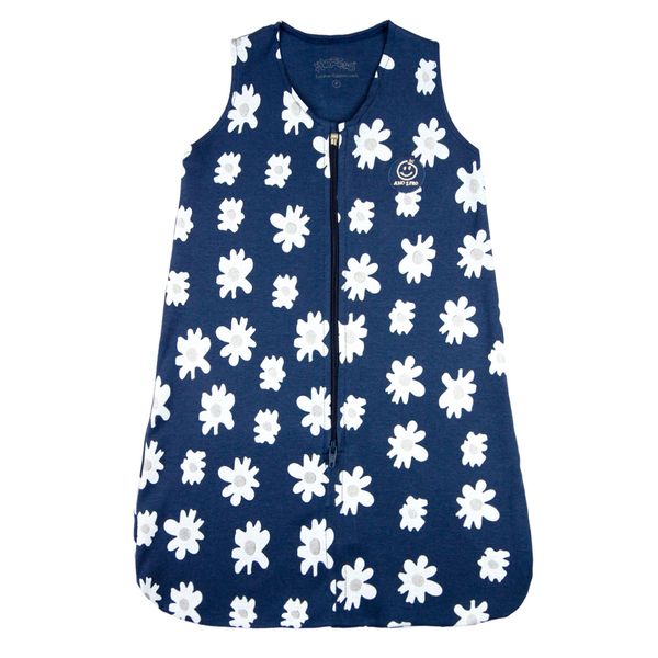Saco-de-Dormir-Casulo-de-Bebe-Pijama-Suedine-Estampado-Flores-Marinho-19010