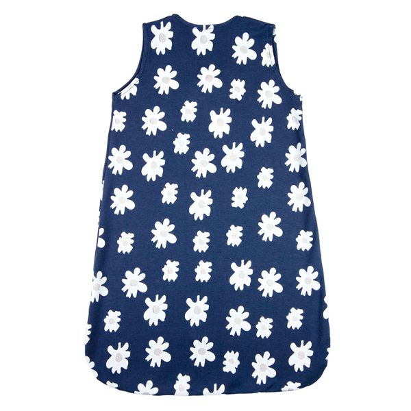 Saco-de-Dormir-Casulo-de-Bebe-Pijama-Suedine-Estampado-Flores-Marinho-19010