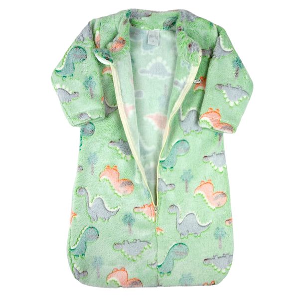Saco-de-Dormir-Bebe-Casulo-Pijama-Cobertor-Soft-Estampado-Grosso-Ziper-Verde-19012