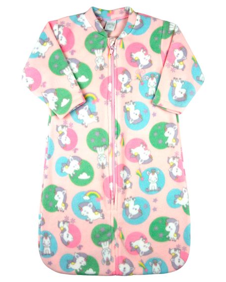 Saco de Dormir Casulo de Bebe Pijama Microsoft Cobertor Menina - Rosa P
