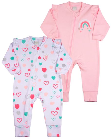Macacao-Bebe-Menina-Suedine-Ziper-Estampado-e-Liso-Kit-Macacao-Suedine-Algodao-Coracoes-2-Pecas-Rosa-17134