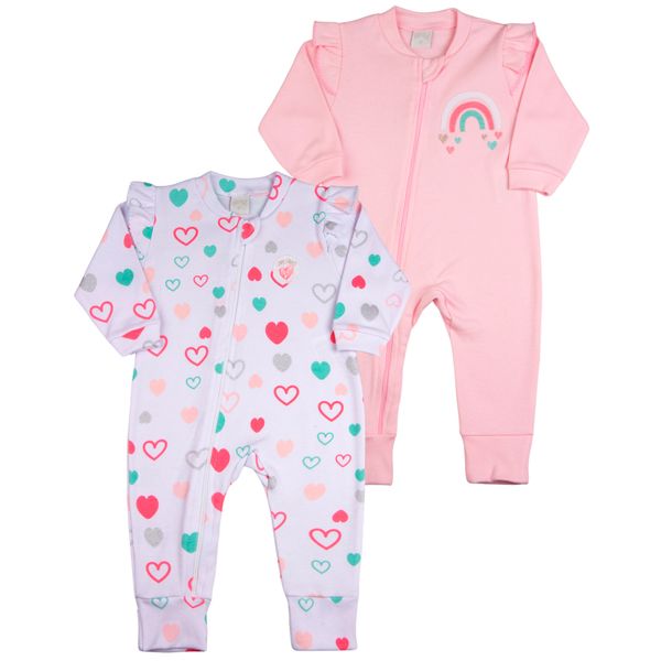 Macacao-Bebe-Menina-Suedine-Ziper-Estampado-e-Liso-Kit-Macacao-Suedine-Algodao-Coracoes-2-Pecas-Rosa-17134