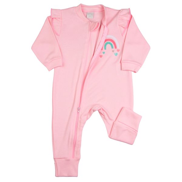 Macacao-Bebe-Menina-Suedine-Ziper-Estampado-e-Liso-Kit-Macacao-Suedine-Algodao-Coracoes-2-Pecas-Rosa-17134