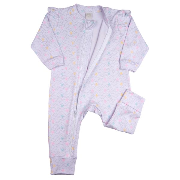 Macacao-Bebe-Suedine-Menina-Ziper-Estampado-e-Liso-Kit-Macacao-Suedine-Algodao-Bolinhas-e-Flor-2-Pc-Rosa-17135