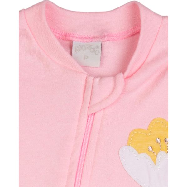 Macacao-Bebe-Suedine-Menina-Ziper-Estampado-e-Liso-Kit-Macacao-Suedine-Algodao-Bolinhas-e-Flor-2-Pc-Rosa-17135