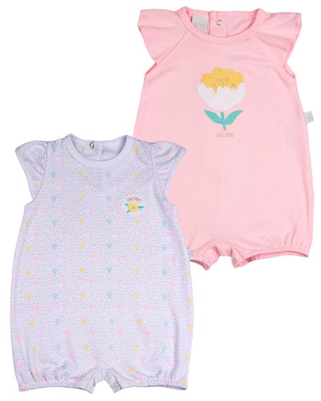 Macacao-Bebe-Suedine-Menina-Curto-Estampado-e-Liso-Kit-Macacao-Suedine-Algodao-Bolinhas-e-Flor-2-Pc-Rosa-17235