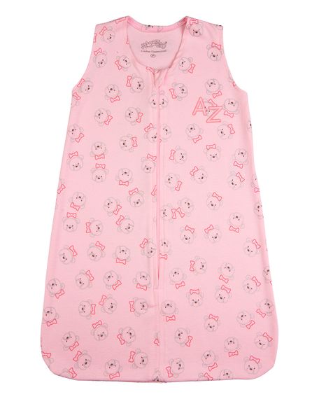 Saco de Dormir Casulo de Bebê Pijama Suedine Estampado Ursinhos - Rosa P