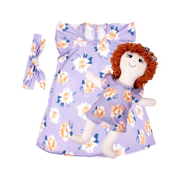 Vestido-Bebe-Infantil-Com-Boneca-De-Pano-Kit-com-Faixa-de-Cabeca-Lilas-23960