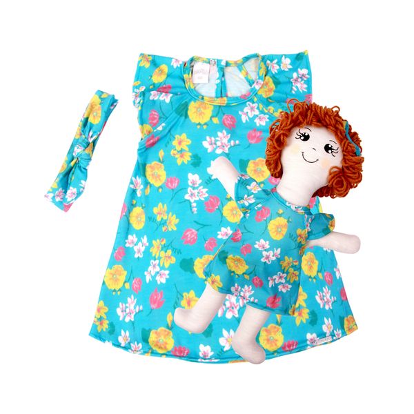 Vestido-Bebe-Infantil-Com-Boneca-De-Pano-Kit-com-Faixa-de-Cabeca-Turquesa-23960