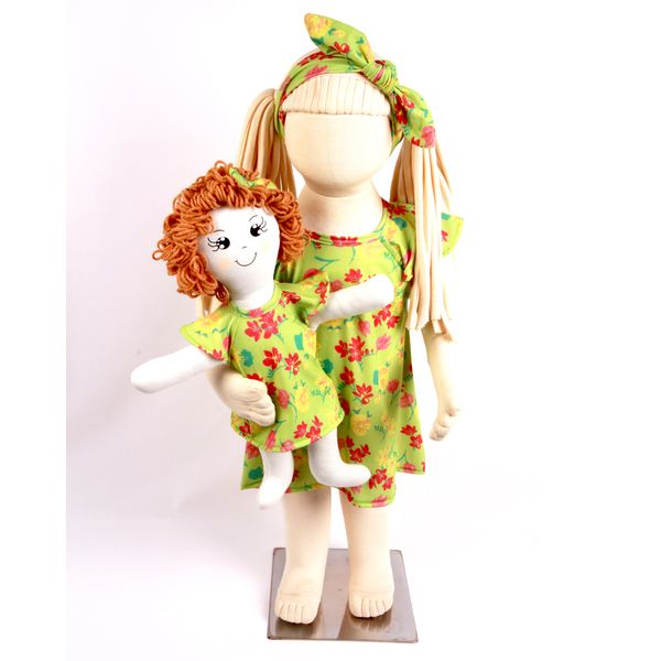 Vestido-Bebe-Infantil-Com-Boneca-De-Pano-Kit-com-Faixa-de-Cabeca-Verde-23960