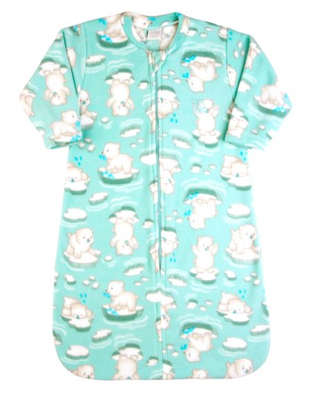Saco de Dormir Bebe Casulo Pijama Cobertor Microsoft Menino - Verde G