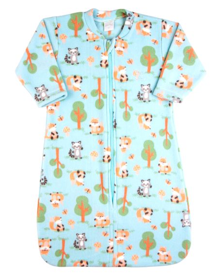Saco de Dormir Bebe Casulo Pijama Cobertor Microsoft Menino - Azul M