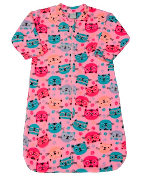 Saco de Dormir Casulo de Bebe Pijama Microsoft Cobertor Menina - Pink M