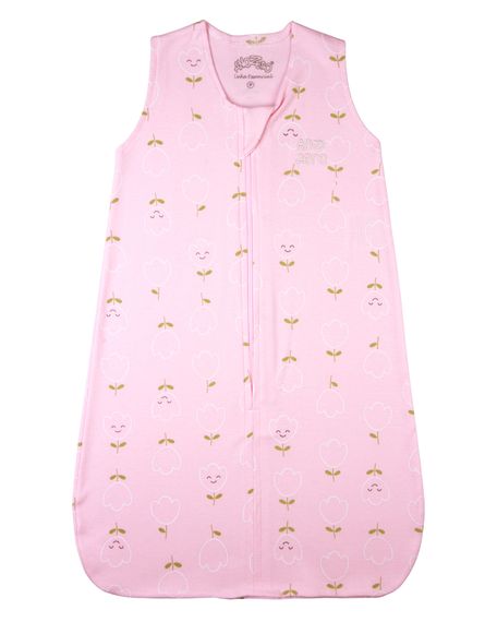 Saco-de-Dormir-Casulo-Bebe-Menina-Suedine-Estampado-Tulipas-Rosa