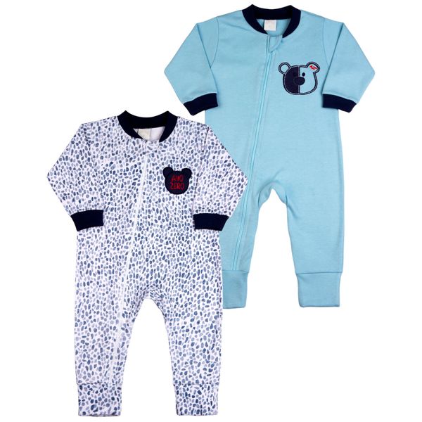 Macacao-Bebe-Menino-Suedine-Ziper-Estampado-e-Liso-Kit-Macacao-Suedine-Algodao-Ursinho-2-Pecas-Azul-17131
