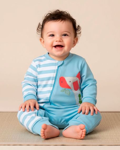 Macacao-Bebe-Menino-Comprido-Suedine-Algodao-Listrado-Girafa